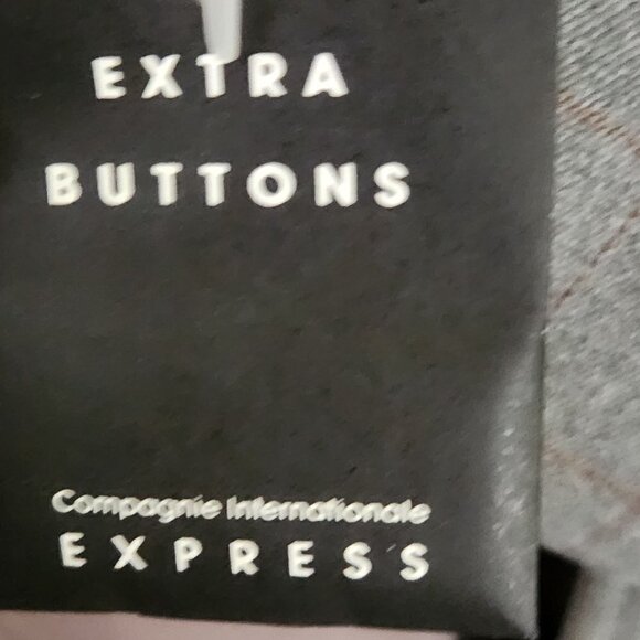 Express Vintage 90s NWT Plaid Business Pant Suit Size 3/4 - Picture 8 of 9